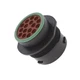 Deutsch HDP20 Rcpt 16-Pos Pin Size 12 Power Reverse Gender L024 HDP24-24-16PE