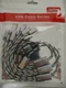 Usb 3.0 To 3 Tip Universal Charging & Data Cables 3 Cord Pack -1ft Cord Length