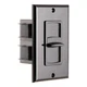 OSD 100W In-Wall Slider Volume Control w/ Impedance Matching, Black/Brown VMS100