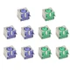 Leyal 10PCS Mini 6PIN Female PCB Mount PS2 Jack Mouse 5 Purple+5 Green 
