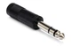 Hosa GPP-419 Adaptor, 1/4 Inch TS to TRS black 
