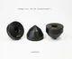 Ebony Mpingo feet base Cone High-end audio Amp. CDP Turntable Isolator clubWOOD