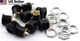 MEETOOT 10 Pack 5.5mm x 2.1mm 3 Pin Female DC Power Jack Panel Mount Screw... 
