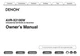 Denon AVR-X2100W Receiver Owners Manual