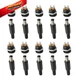 Wixine 10Pcs 12V 3A 5.5 x 2.1 mm Plastic Male Plugs DC022 DC Power Socket... 
