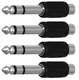 CESS 6.35mm 1/4 Inch Stereo TRS Male Plug to RCA Female Jack Silver 