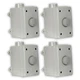 Theater Solutions OVCDG Outdoor Volume Controls Gray Weatherproof 4 Piece Set