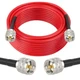 MOOKEERF CB Coax Cable 25FT RG58 UHF Male to Male Low Loss CB Antenna Cable