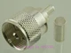 Premium W5SWL Series UHF Male Coax Connector RG-58 LMR-195 Silver Crimp Tip