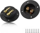 Litoexpe 2-Way Speaker Box Terminal Cup, 3 Inch Round Stereo Screw Cup 