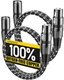VANDESAIL XLR Cables, 3ft 2 Pack Microphone Cable, 3 Feet, Black-White 