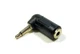 Philmore Right Angle 3.5mm 1/8" Mono Male Plug to 3.5mm 1/8" TRS Stereo Femal...