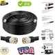 XRDS 200FT KMR 400 UHF Coaxial Cable PL-259 UHF Male Coax Low Loss 50 ohm CB ...