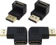 ECSiNG 4Pcs DP Male to Female Adapter Set Angled Display Port Adapters 90... 