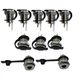 Lsgoodcare 10Pack 5.5 x 2.1 MM 8A-10A DC Power Jack Socket Threaded Female Mount
