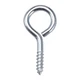 uxcell 0.75 Inch Small Screw Eye Hooks Self Tapping Screws Carbon Steel Screw