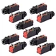 uxcell Audio 6.35mm 1/4 Inch 3Pin Mono Jack Panel Mount PCB Connectors 10 Pcs