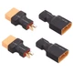 Yiqigou 2 Pairs Deans T Plug Male Female Connector to XT90 Black 