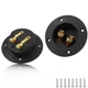 Litoexpe 2-Way Speaker Box Terminal Cup, 3 Inch Round Stereo Screw Cup Connec...