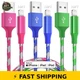 Simtlad 10ft Nylon Braided Fast Charging Cables - 3 Pack