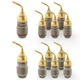 Nakamichi FanLock Excel Series 24k Gold Plated 2mm Pin Plug Banana 10 AWG - 1...
