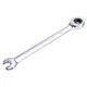 uxcell 9/32 Inch Ratcheting Combination Wrench SAE 72 Teeth 12 9/32", Silver 