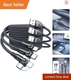 Durable Nylon 6.6ft USB C Cables - 3-Pack with Fast Charging & Ergonomic Design
