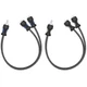 RECOIL R1M2F 1 Male to 2 Female RCA Y Adapter Twisted Pair with Noise Reduction