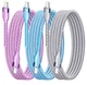 Exeric USB C to Cable 3 Pack Fast Charging Cables 3FT wi