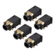 uxcell 3.5 mm Audio Jack Connector PCB Mount Female PJ-311D/PJ-342B, Black 