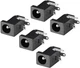 uxcell DC-005 5.5mmx2.5mm DC Power Jack Plug 3 Pin Female Socket Connector... 