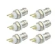 GDQLCNXB BNC Female Jack Bulkhead Solder Panel Mount Insulated Coax Rf Silver 