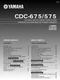 Operating Instructions for Yamaha CDC-575, CDC-675