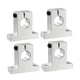 uxcell 4PCS SK16 Aluminum Linear Motion Rail Clamping Rod Rail Guide Support for