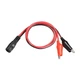 uxcell 2.1mmx5.5 mm 12V DC Female Jack to Alligator Clip Power Cable Black