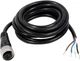uxcell M12 Female Straight 4 Pin Connector 2m (6.56') - rca plugs, Black 
