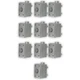 Acoustic Audio AAOVCD-G Outdoor Volume Controls Gray Weatherproof 10 Piece Set