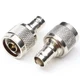 ANHAN N Male to BNC Female Connector, N Type Adapter RF 2pcs, Silver 