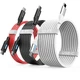 iPhone 15 USB-C to C Cables 3,6,10 ft &ndash; 3 Pack