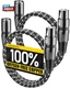 XLR Cables, 3Ft 2 Pack Microphone Cable, XLR Male to Female Balanced Microphone