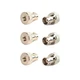 bnafes 6-Pack SMA Male to BNC Female RF Coaxial Connector Adapter Silver