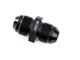 HPS Performance AN Male to Male Union Adapter, Aluminum, Black