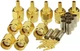 Eightwood 10pcs SMA Male Crimp RF Connector Gold-Plating for RG316 male 