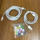 2 USB to C Charging Cables - 3 Ft and 10 Ft And 7 Cord Protectors.