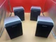 Sony SS-TS31B Home Theater Surround Speakers Set of 4 Silver Black Untested (4)