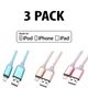 Tariff Free LED Light-Up iPhone Charging Cables (3-Pack) &ndash; Choose Your Colors!