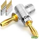 VCELINK Speaker Banana Plugs 6 Pairs/12 Pcs, 24K