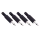 Fancasee 4-Pack 3.5mm 1/8 Inch Replacement Repair Plug 3.5MM 2 Pole, Black 