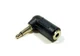 Philmore Right Angle 3.5mm 1/8" Mono Male Plug to 3.5mm 1/8" TRS Stereo Female 