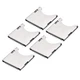 uxcell SD Memory Card Socket Holder Spring Loaded Push Type 10 Black,Silver 